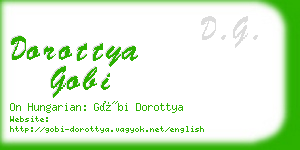 dorottya gobi business card